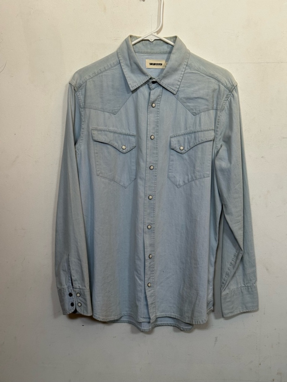 Taylor Stitch Light Blue Western Denim Shirt